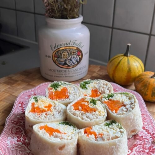 Lavash fourré au poulet recette simple et rapide